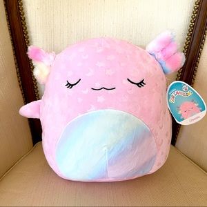 NWT Squishmallows Cressida Axolotl GLOW IN THE DARK π€©